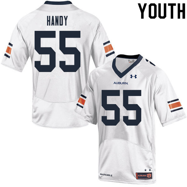 Youth Auburn Tigers #55 Jaren Handy White 2020 College Stitched Football Jersey